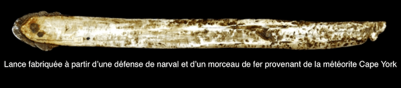 Lance Inuit météorite Cape York et Nerval